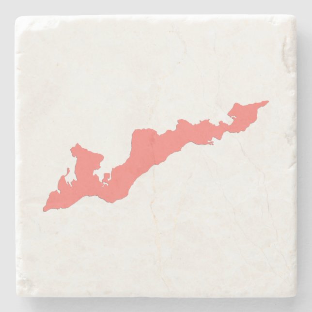 Fiskeröarnas Logotyp Underlägg - korallens Rosa (Framsidan)