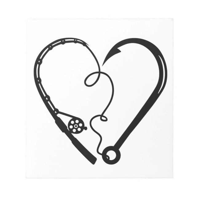 FISKEROD HEART KROK ANTECKNINGSBLOCK (Framsida)