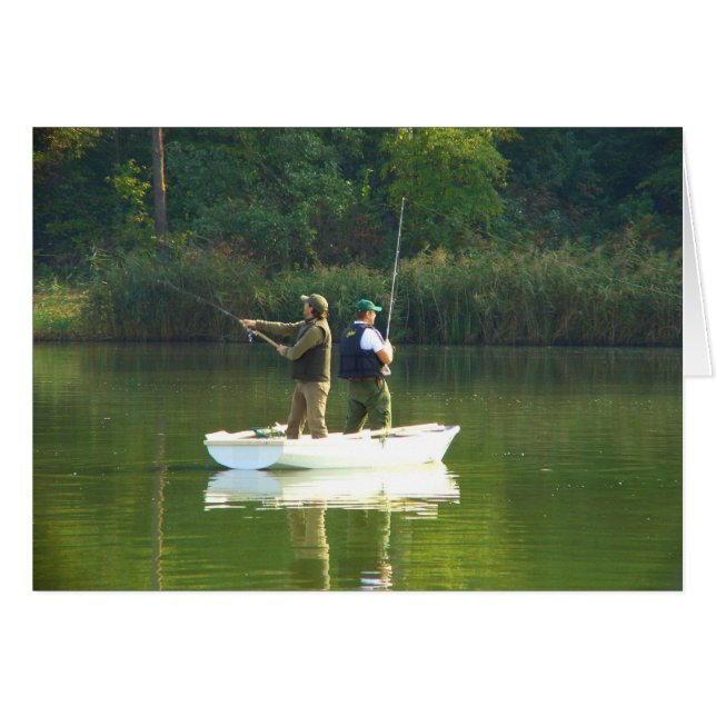 Fiskeroligt Hälsningskort (Framsidan Horizontal)