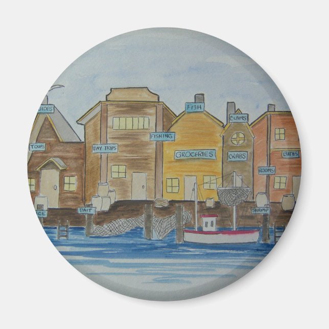 Fiskesamhälle nr 1 magnet (Framsidan)