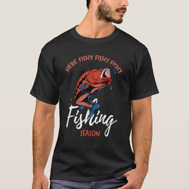 Fiskesäsong T Shirt (Framsida)