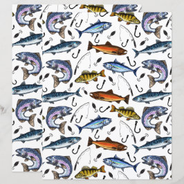 Fiskescrapbookpapper