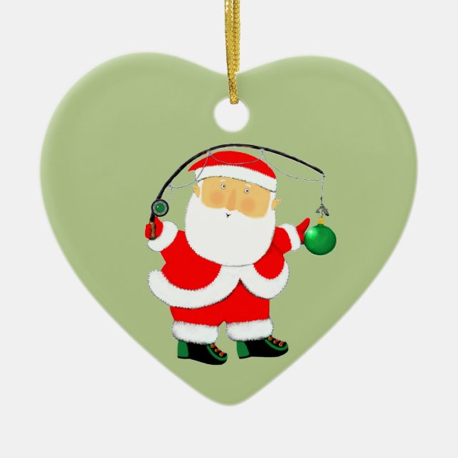 Fiskesemesterpresent Julgransprydnad Keramik (Framsidan)