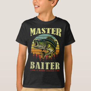Fiskeshorts Master-byter Rolig Byss Pappa  T Shirt