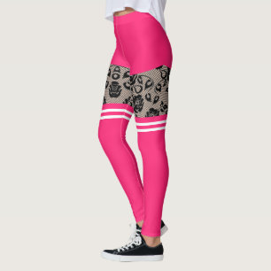 Fiskesockel och shor för finnyleggings Faux Snöre Leggings