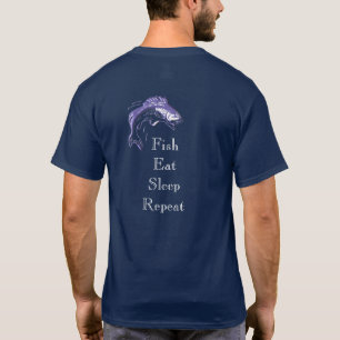 Fiskesömma - T-shirt för fiske av fläkt
