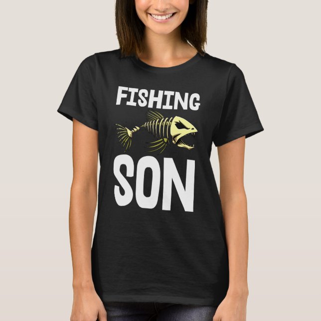 Fiskeson S Skeleton Fish Bone Tees Vass Teeth T Shirt (Framsida)