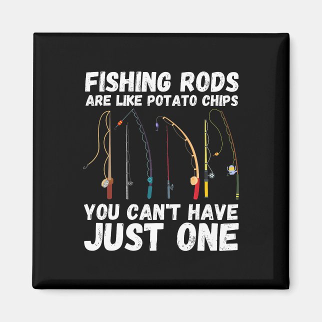 Fiskespön är som potatischips du kan inte ha  magnet (Framsidan)