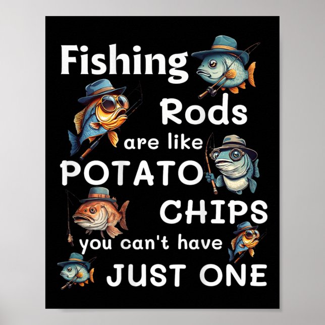 Fiskespön är som potatischips, man kan inte ha bar poster (Framsidan)