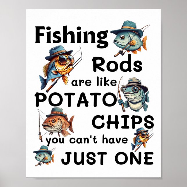 Fiskespön är som potatischips, man kan inte ha bar poster (Framsidan)