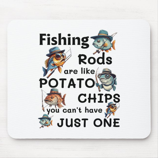 Fiskespön är som potatischips, man kan inte ha  musmatta (Framsidan)
