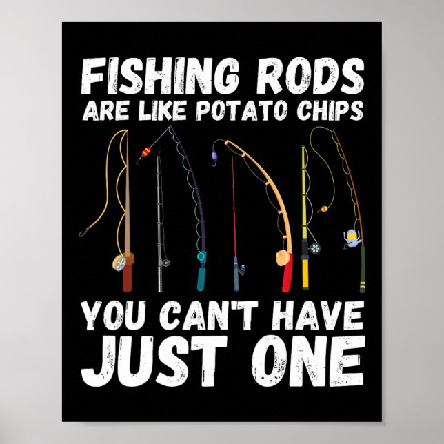 Fiskespön är som potatischips, man kan inte nöja s poster (Framsidan)