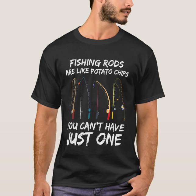 Fiskespön är som potetchips du kan inte H T Shirt (Framsida)