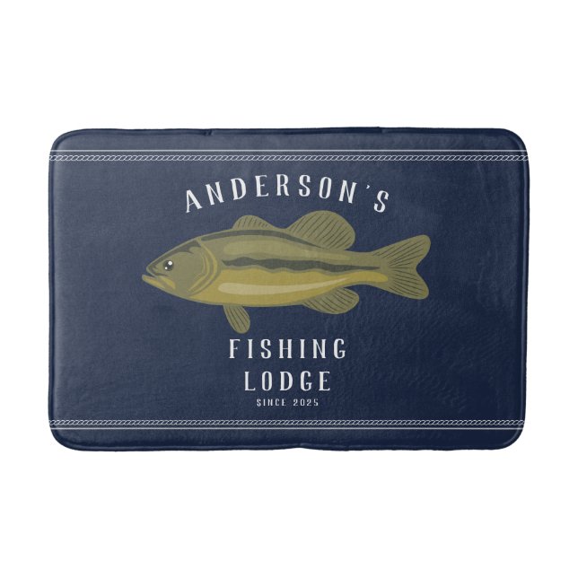 Fiskespråk i blått, snus och familj badrumsmatta (Framsidan)