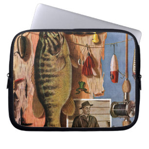 Fiskestilleben av John Atherton Laptop Fodral