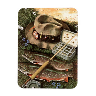 Fiskestilleben Magnet