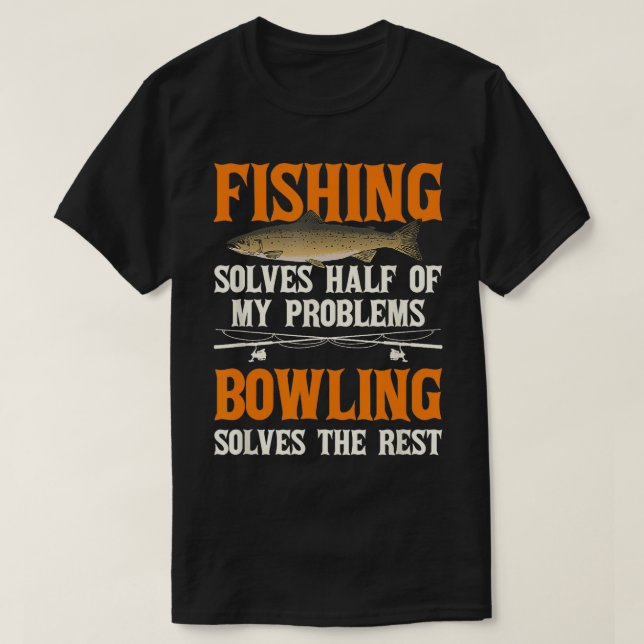 Fiskesumling löser mina problem Fiskare T Shirt (Design framsida)