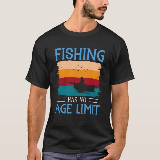 Fisket har ingen åldersgräns t shirt (Framsida)