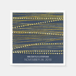 Fisket i Guld Bröllop Pappersservett