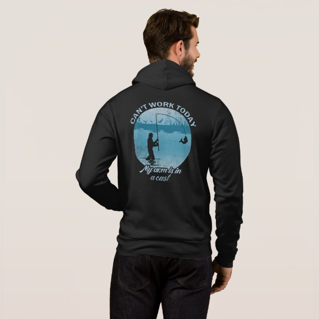 Fisket kan inte fungera i dag mitt Arm befinner si T Shirt (Hel baksida)