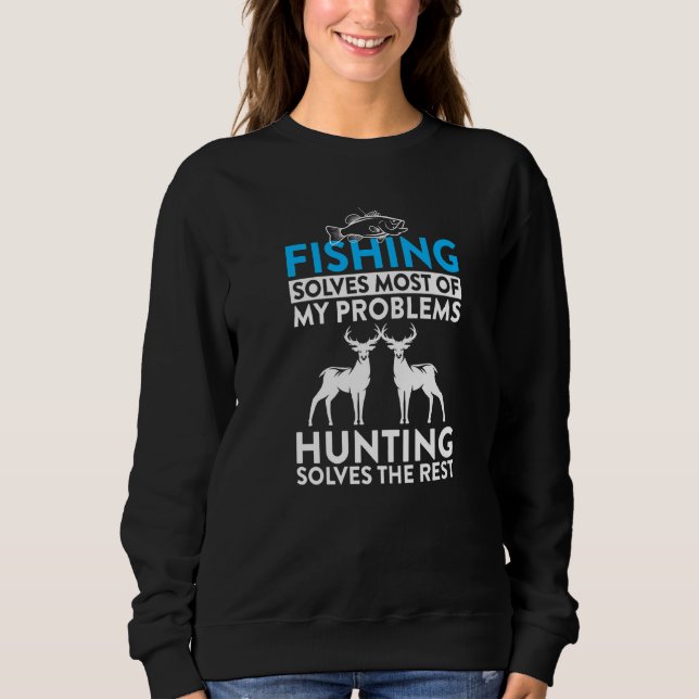 Fisket löser de flesta av mina problem när jag jag t shirt (Framsida)