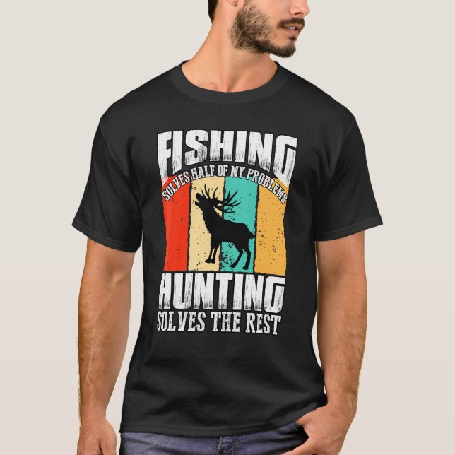 Fisket löser hälften av mina problem genom att jag t shirt (Framsida)