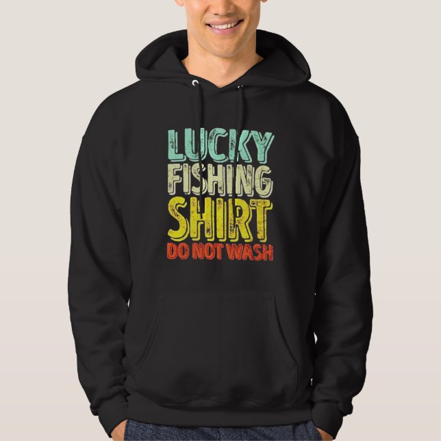 Fisket Tvättar alltså inte Hoodie (Framsida)
