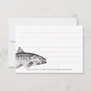 Fisketankar Funny Personlig Stationary Anteckningskort