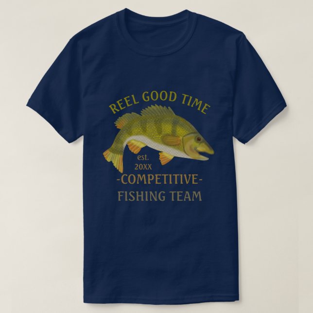 Fisketeam Turnament Anpassningsbar Angler Bass Fis Tröja (Design framsida)