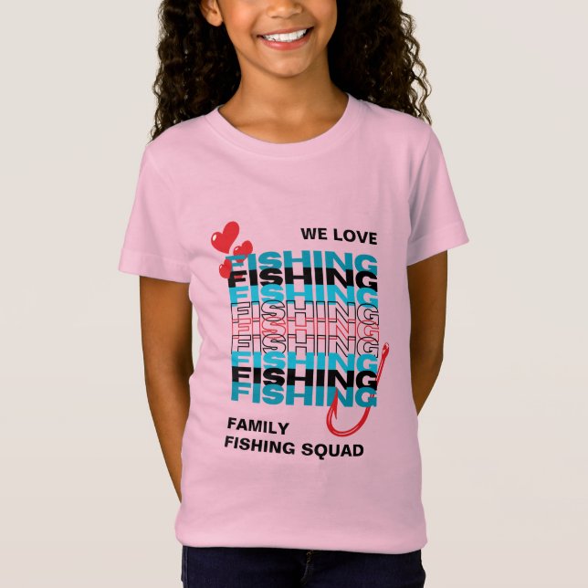 Fisketeamet Squad Kids i KÄRLEK T Shirt (Framsida)