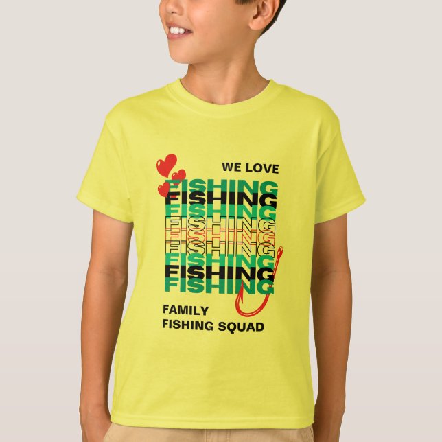 Fisketeamet Squad Kids i KÄRLEK T Shirt (Framsida)