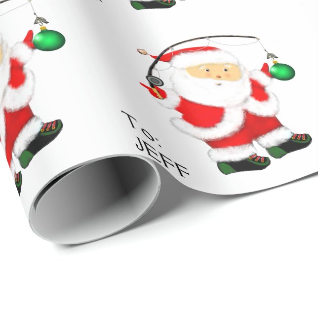 Fisketema julpapper (Rullad Hörn)