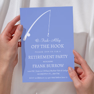 Fisketema Pension Party Inbjudningar