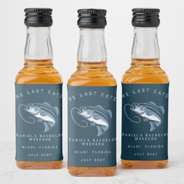 Fisketemat möhippa möhippa  spritflaskor etikett (Flaskor)