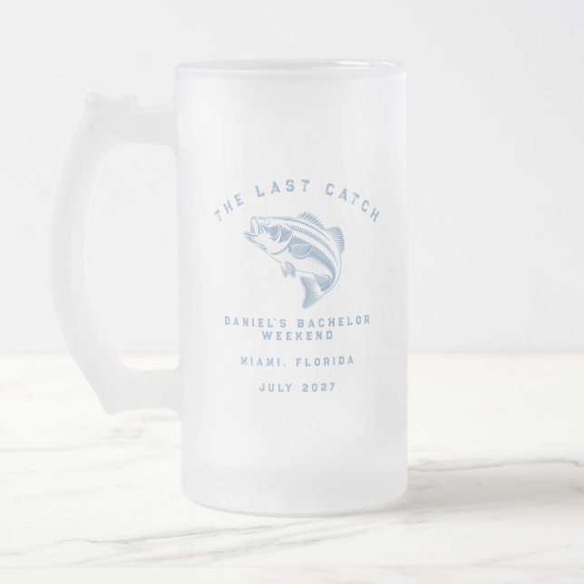 Fisketemat möhippa mötesresa frostat ölglas (Vänster)