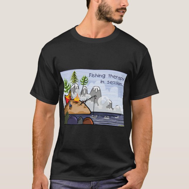 Fisketerapi T Shirt (Framsida)