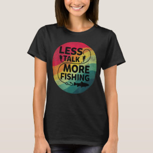 Fisketext Mindre prata mer om fiske T Shirt