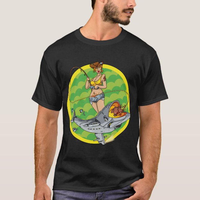 Fisketräja, Damfisketräja, Damtröjor T Shirt (Framsida)