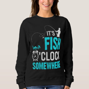 Fiskets art vid fiskklockan fiskade utomhus t shirt