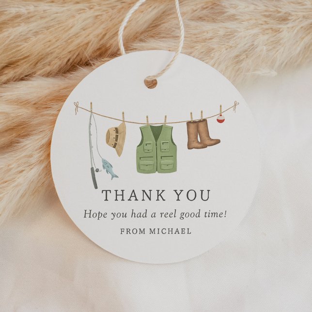 Fiskets Födelsedagsfest Gåvor Etiketter (Skapare uppladdad)