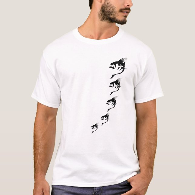 FiskeTshirt - tuppbesättning Tee Shirt (Framsida)