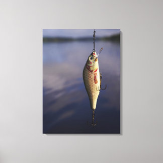 fisketur framför vatten canvastryck