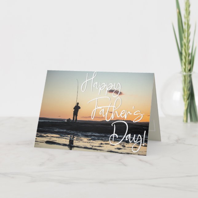 Fisketur på fars dag kort (Framsida)