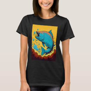 Fisketurneringsfans Poppar Stor Fiskfångare 2 T Shirt