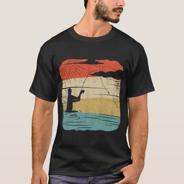 Fisketurneringsskylt och märke t shirt (Framsida)