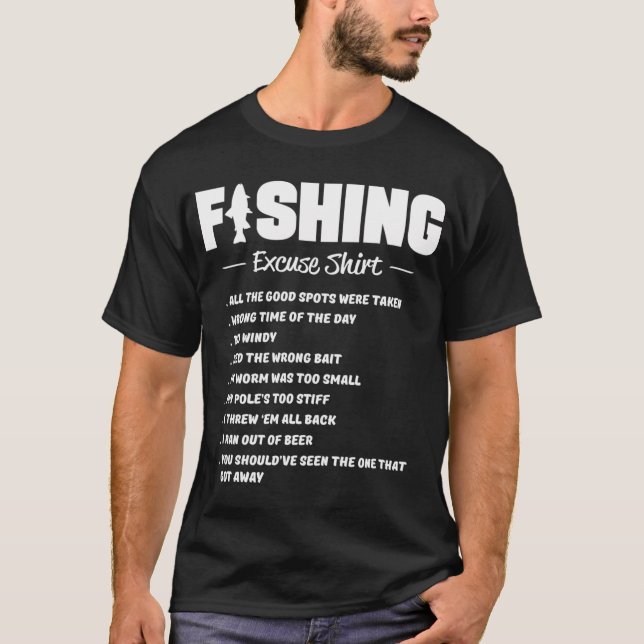 Fiskeursäktskjorta T Shirt (Framsida)