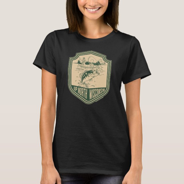 Fiskeutmärkelse i norra Wisconsin T Shirt (Framsida)
