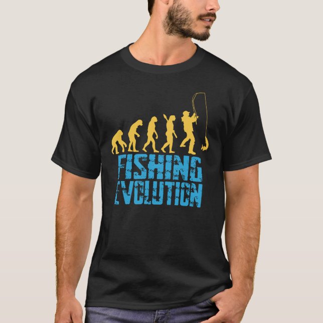 Fiskeutveckling: Människans Naturliga Progression T Shirt (Framsida)