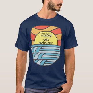 Fiskfälla Sjö Kentucky KY Sunset Sunrise Souvenir  T Shirt
