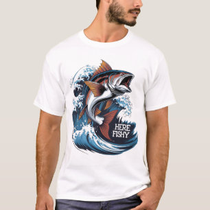 Fiskfärdighet Här - Fiske Graphic Funny T-Shirt